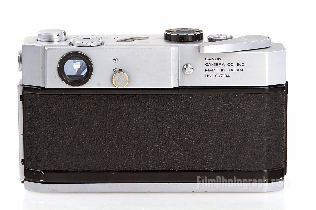 Canon 7, 1967 back