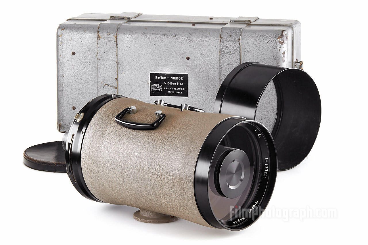 Nikon ƒ6.3/100cm SLR lens Reflex-Nikkor grey, 1959