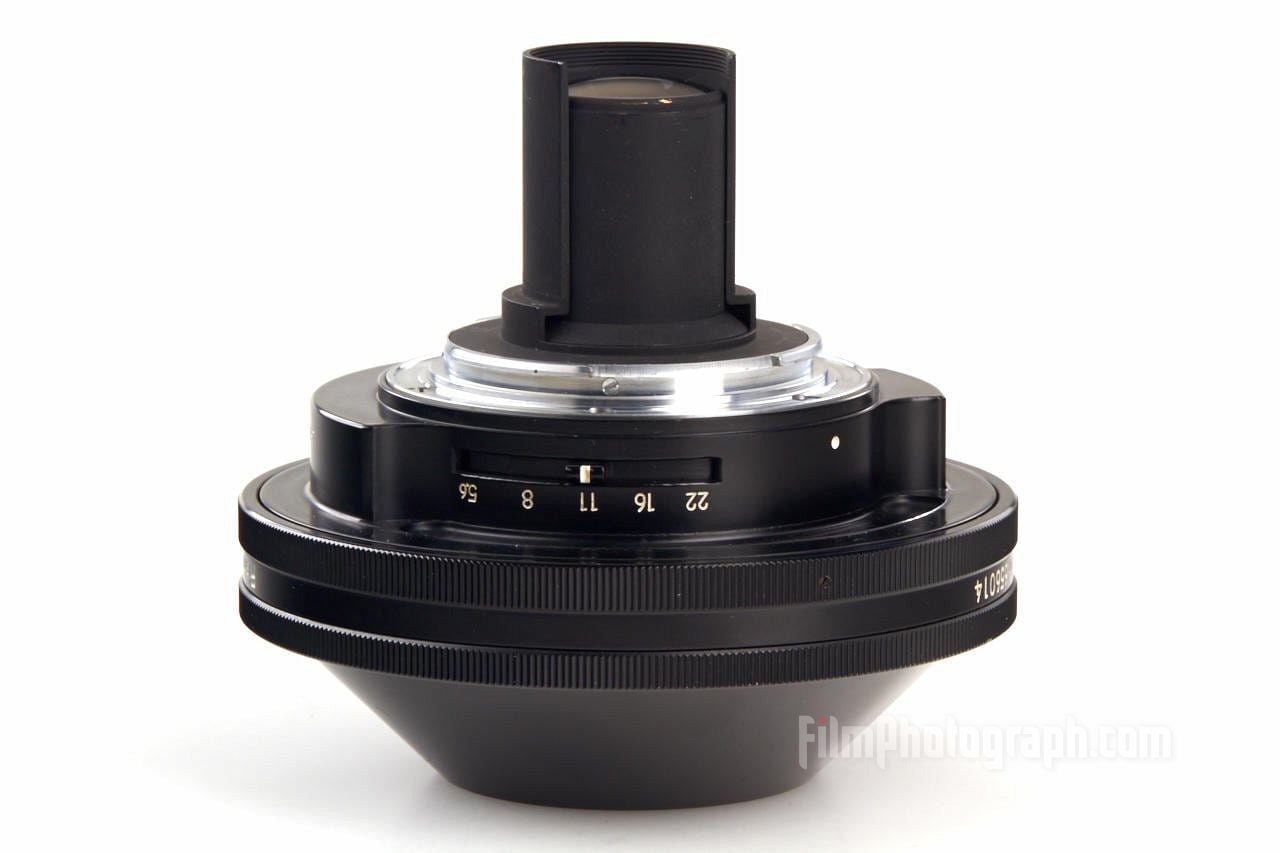 Nikon Fisheye-Nikkor lens 5.6/6mm 220°, 1970