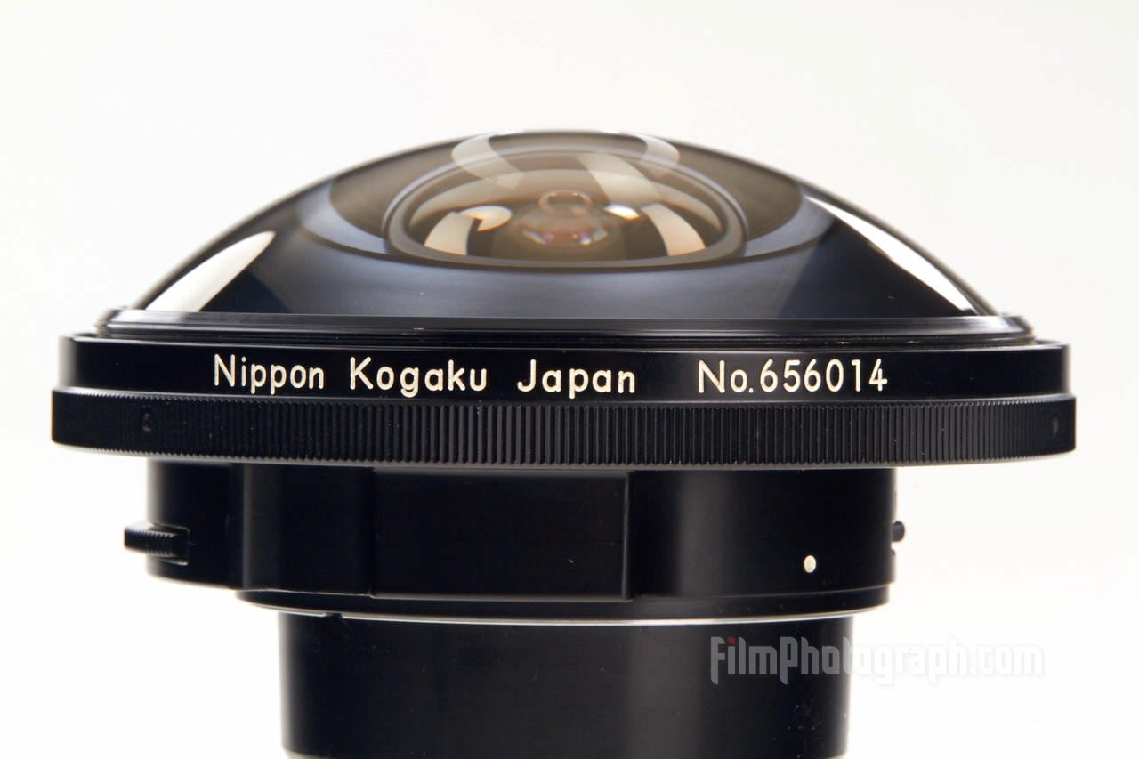 Nikon Fisheye-Nikkor lens 5.6/6mm 220°, 1970