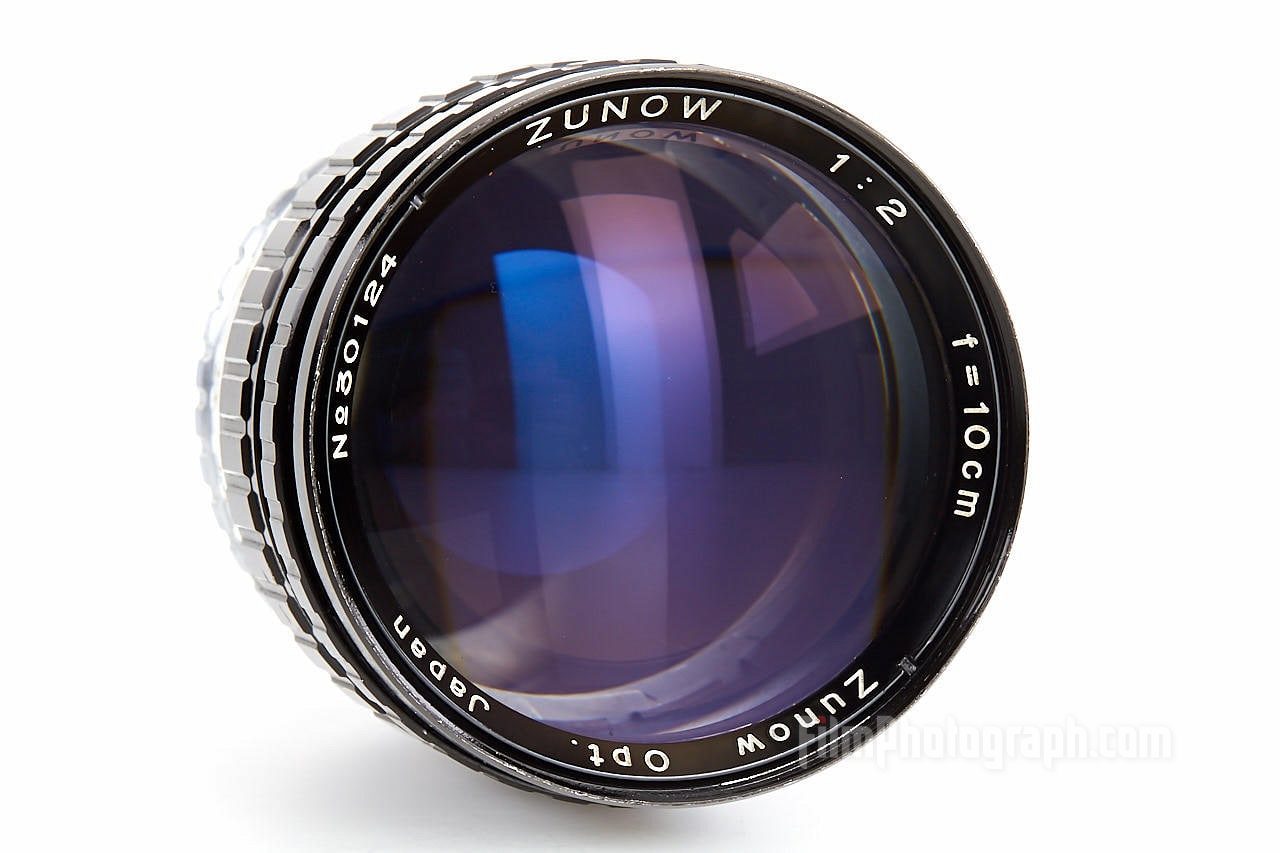 Zunow 2/10cm M39 LTM lens, 1959 front