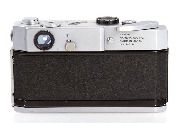 Canon 7, 1967 back