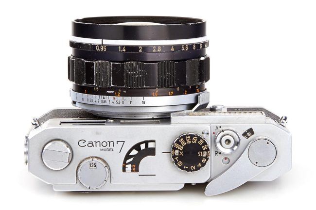 Canon 7, 1967 top profile