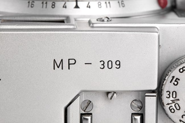 Leica MP chrome camera, 1958