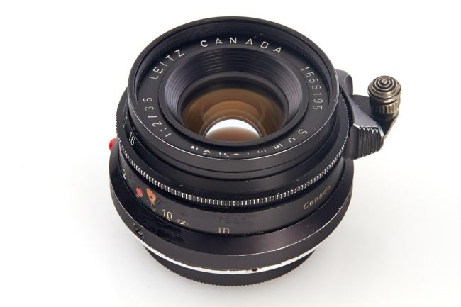 Leitz Summicron M39 ƒ2/35mm lens, black paint “Cartier-Bresson” *, 1959