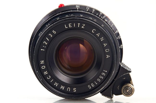 Leitz Summicron M39 ƒ2/35mm lens, black paint “Cartier-Bresson” *, 1959