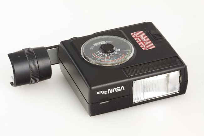 Nikon F3 SLR space camera HP “NASA” flat finder, 1985