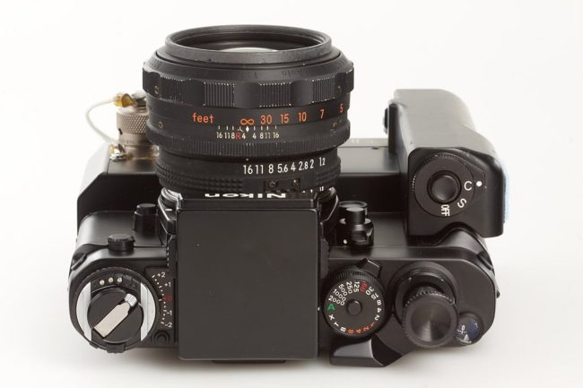 Nikon F3 SLR space camera HP “NASA” flat finder, 1985