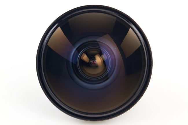 Nikon Fisheye-Nikkor lens 5.6/6mm 220°, 1970