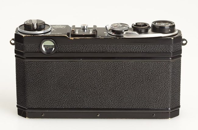 Nikon S2-E Black Paint rangefinder camera, 1957