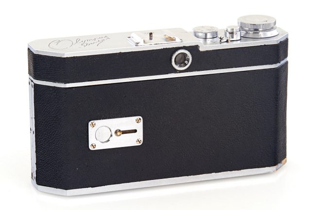 Olympus Standard Prototype 127 film, 1937 back
