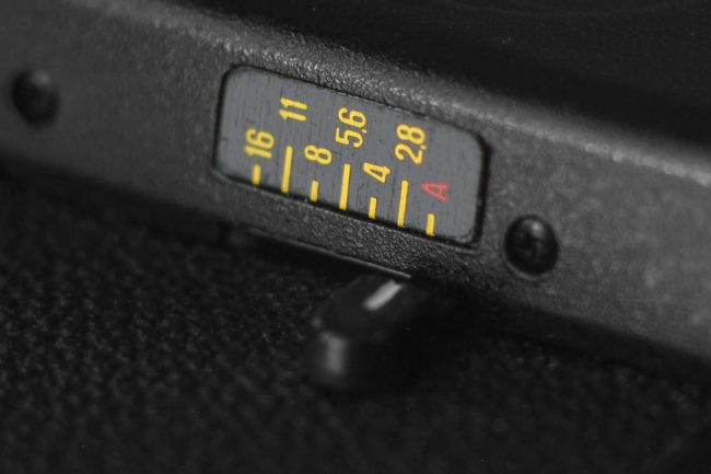 LOMO LC-A aperture
