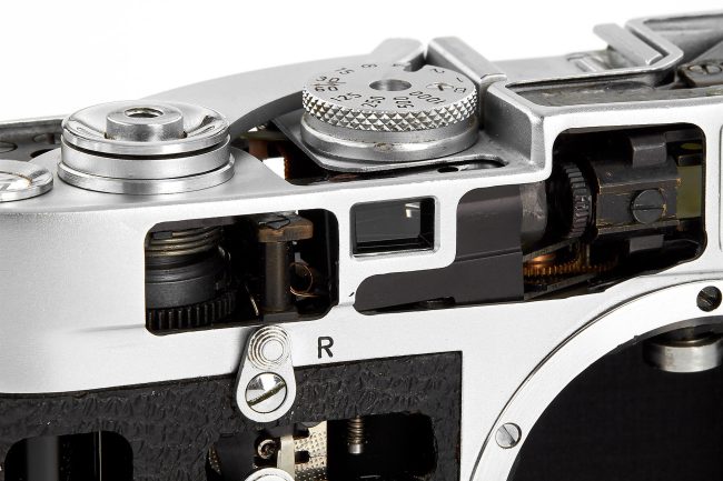 Leica M3 Prototype Cutaway front profile 1955