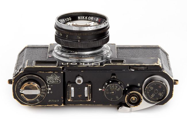 Nikon S2 black paint 1956 top