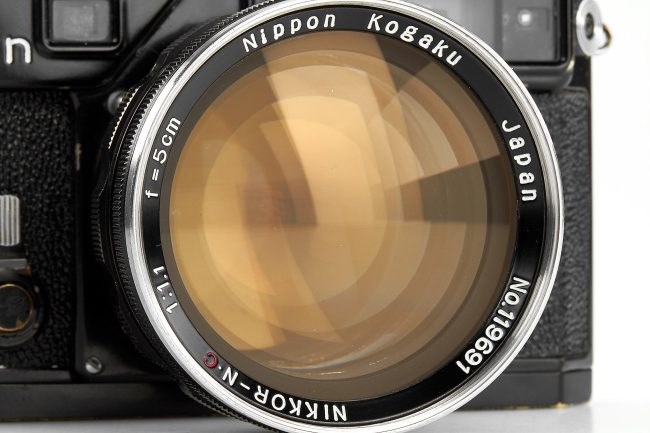 Nikon SP black paint outfit “Al Satterwhite“ front 1958