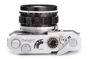 Canon 7, 1967 top profile