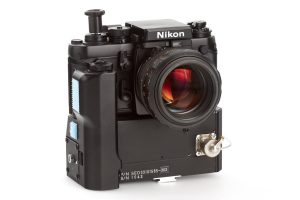 Nikon F3 SLR space camera HP “NASA” flat finder, 1985