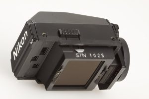 Nikon F3 SLR space camera HP “NASA” flat finder, 1985