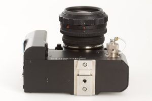 Nikon F3 SLR space camera HP “NASA” flat finder, 1985
