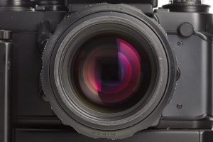 Nikon F3 SLR space camera HP “NASA” flat finder, 1985