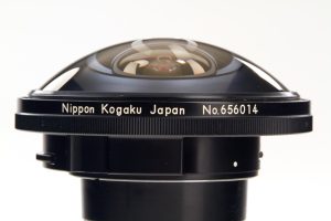 Nikon Fisheye-Nikkor lens 5.6/6mm 220°, 1970