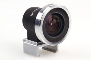 Nikon Fisheye-Nikkor lens 5.6/6mm 220° viewfinder, 1970