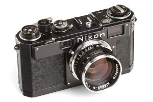 Nikon S2-E Black Paint rangefinder camera, 1957