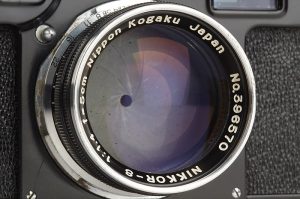 Nikon S2-E Black Paint rangefinder camera, 1957