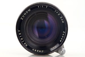 Zunow Opt. Japan ƒ1.7/3.5cm M39 LTM lens, 1957