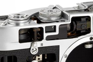 Leica M3 Prototype Cutaway front profile 1955