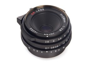 Ricoh GR Black 2.8/28mm wide angle lens Leica M39 mount profile