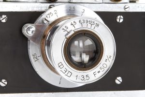 Fed I “Fedka” SN 523, 1934 front lens detail