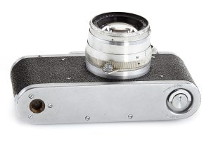KMZ “Fed Zorki” rangefinder film camera, 1949 bottom