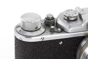 KMZ “Fed Zorki” rangefinder film camera, 1949 winder
