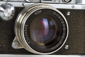 KMZ “Zorki-Zorki” 1951 bilingual Zorki Зоркий engraving lens