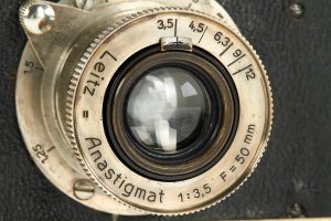 Leica 0-Series transitional prototype, 1921 lens detail