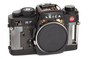 Leica R7 SLR film camera cutaway 1993