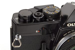 Olympus M1 black paint 1972 dials and winder