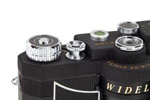 Widelux F8 24x59mm panoramic 35mm film camera dials shutter, 1991
