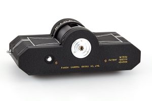 Widelux F8 24x59mm panoramic 35mm film camera bottom, 1991