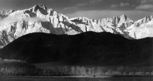 Ansel Adams, Winter Sunrise, Sierra Nevada, from Lone Pine, California 1944