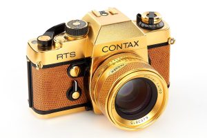 Contax RTS Gold 50th Anniversary 35mm SLR film camera 1982