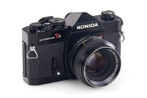 Konica Autoreflex T3 film SLR camera 1973