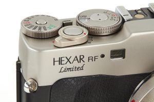 Konica Hexar RF Limited 35mm film rangefinder camera dials 2001