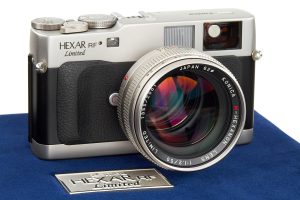 Konica Hexar RF Limited 35mm film rangefinder camera with box