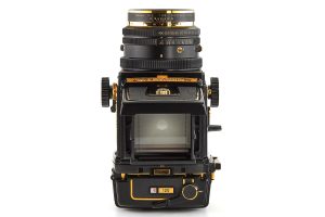 Mamiya RB67 Pro SD Gold Medium Format Film Camera 1990 top profile