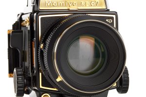 Mamiya RB67 Pro SD Gold Medium Format Film Camera SN 50261 1990 lens