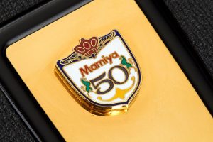 Mamiya RB67 Pro SD Gold Medium Format Film Camera SN 50261 1990 plaque