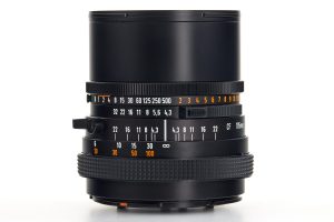Carl Zeiss Hasselblad UV-Sonnar 4.3/105mm medium format lens 1967 left side view