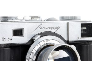 GOI Leningrad prototype 35mm film rangefinder camera 1948 front panel